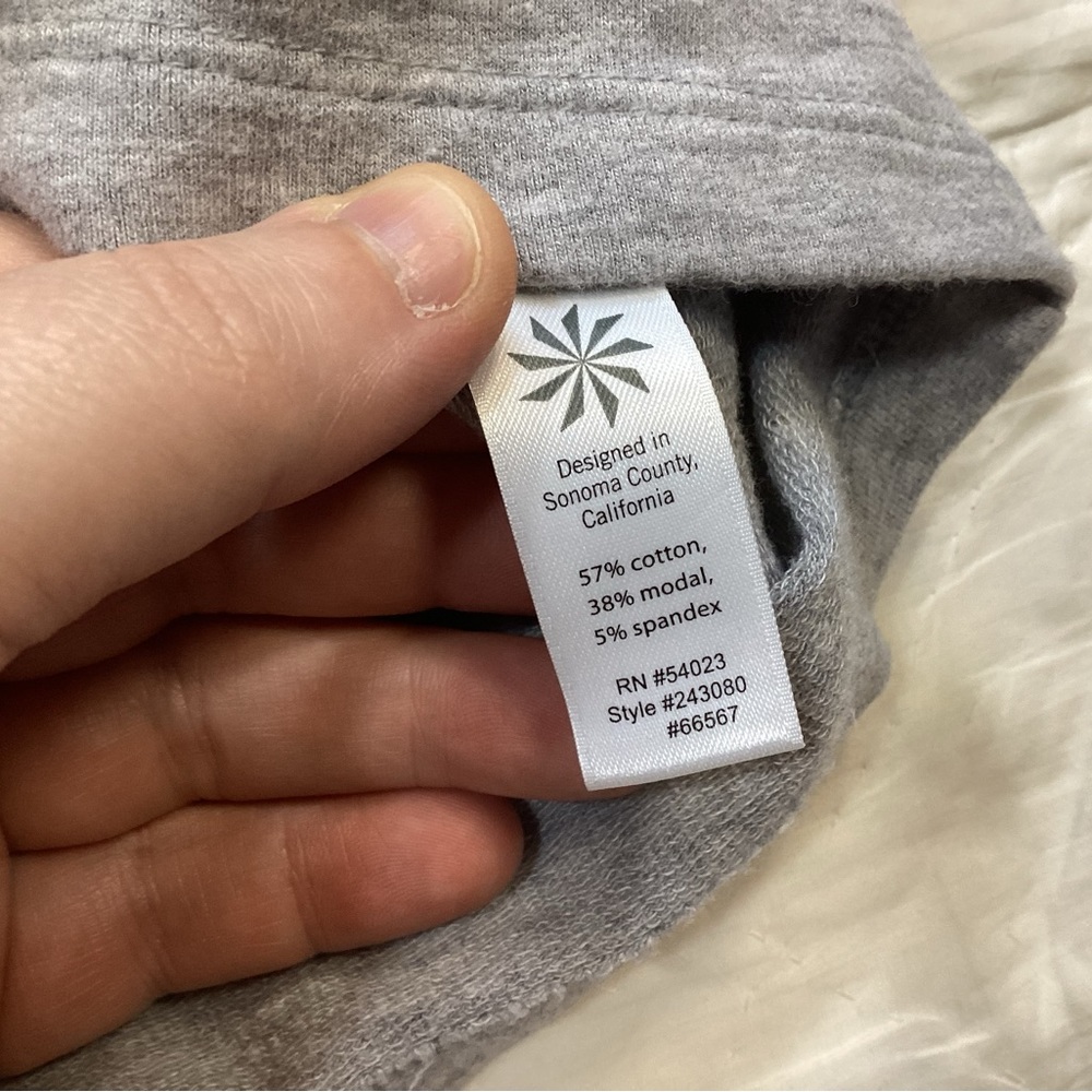 Athleta Enchanted Sweatshirt Dress Gray Medium - Picture 4 of 7